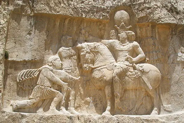 Relief of Shapur I in Naqsh‑e Rustam