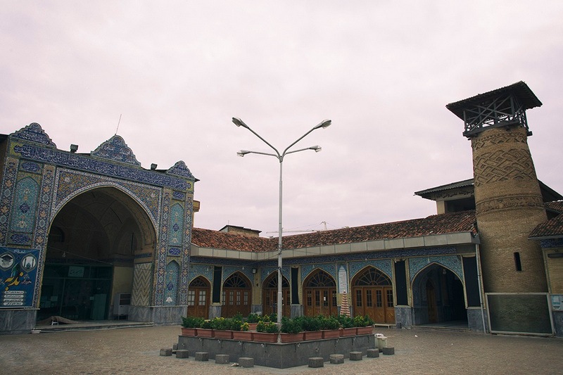 Gorgan Central Mosque's Courtyard