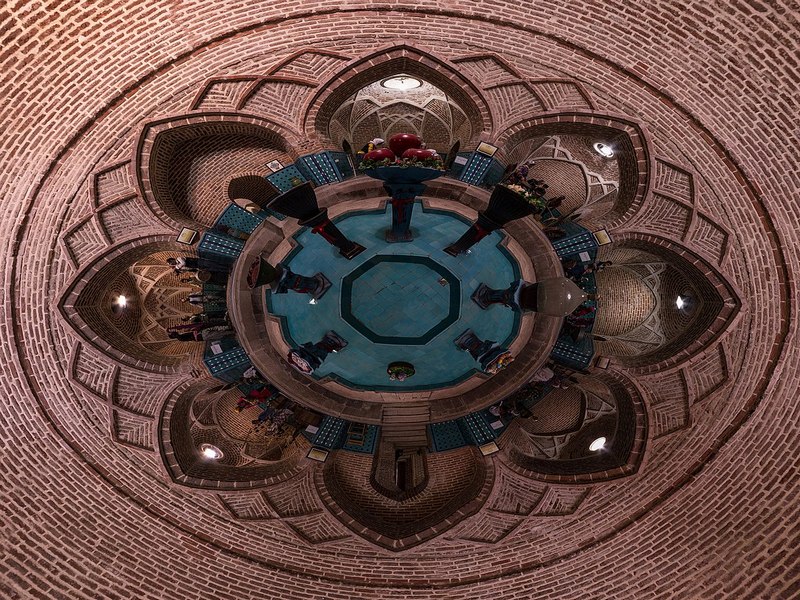 Qajar Bathhouse Museum Dome Top View Qajar Bathhouse Museum Dome Top View