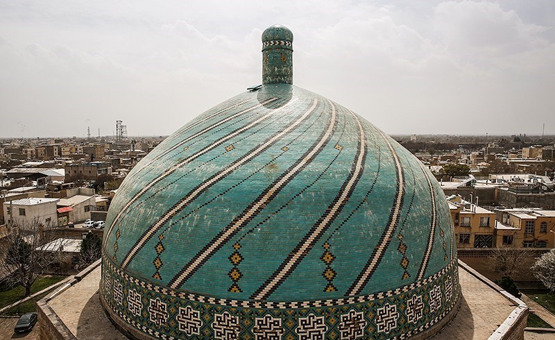 Qazvin Atiq mosque Dome Top View Qazvin Atiq mosque Dome Top View