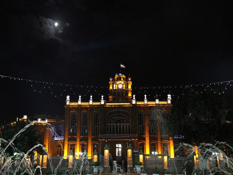 Tabriz Sa’at Square At Night Tabriz Sa’at Square At Night
