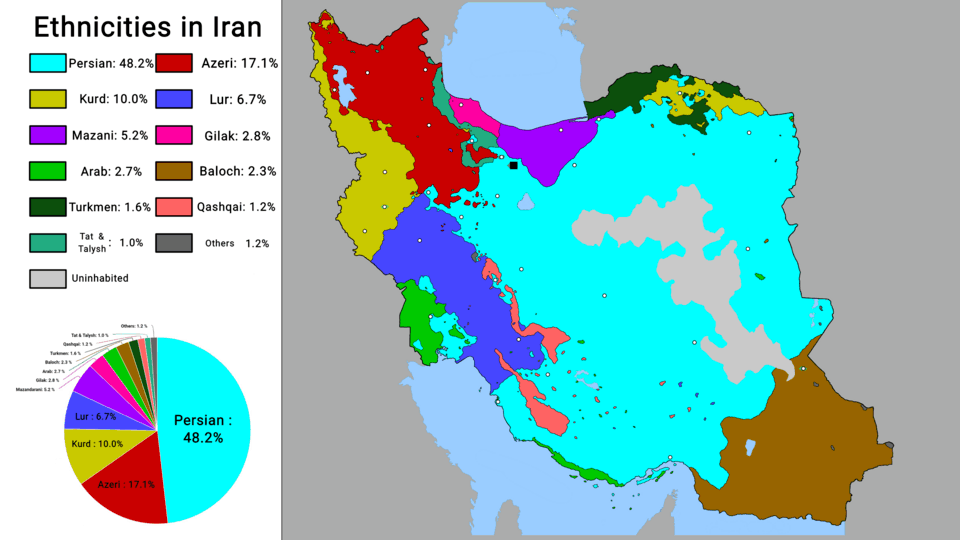 Ethnic Map of Northern Iran