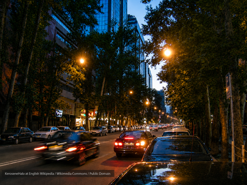 Hangout Places at Night in Tehran: Valiasr Street