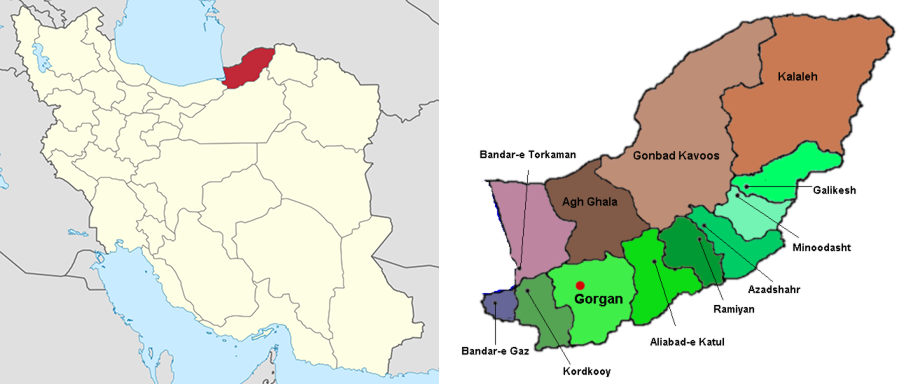Golestan Province: Geography