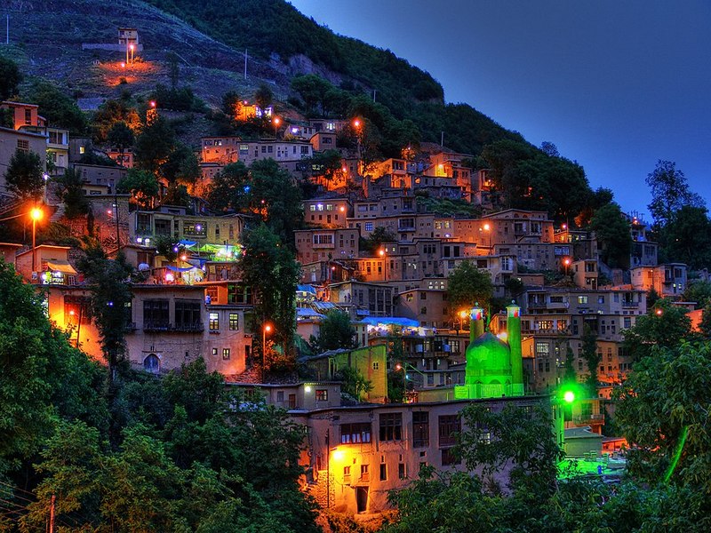 Masuleh Village At Night